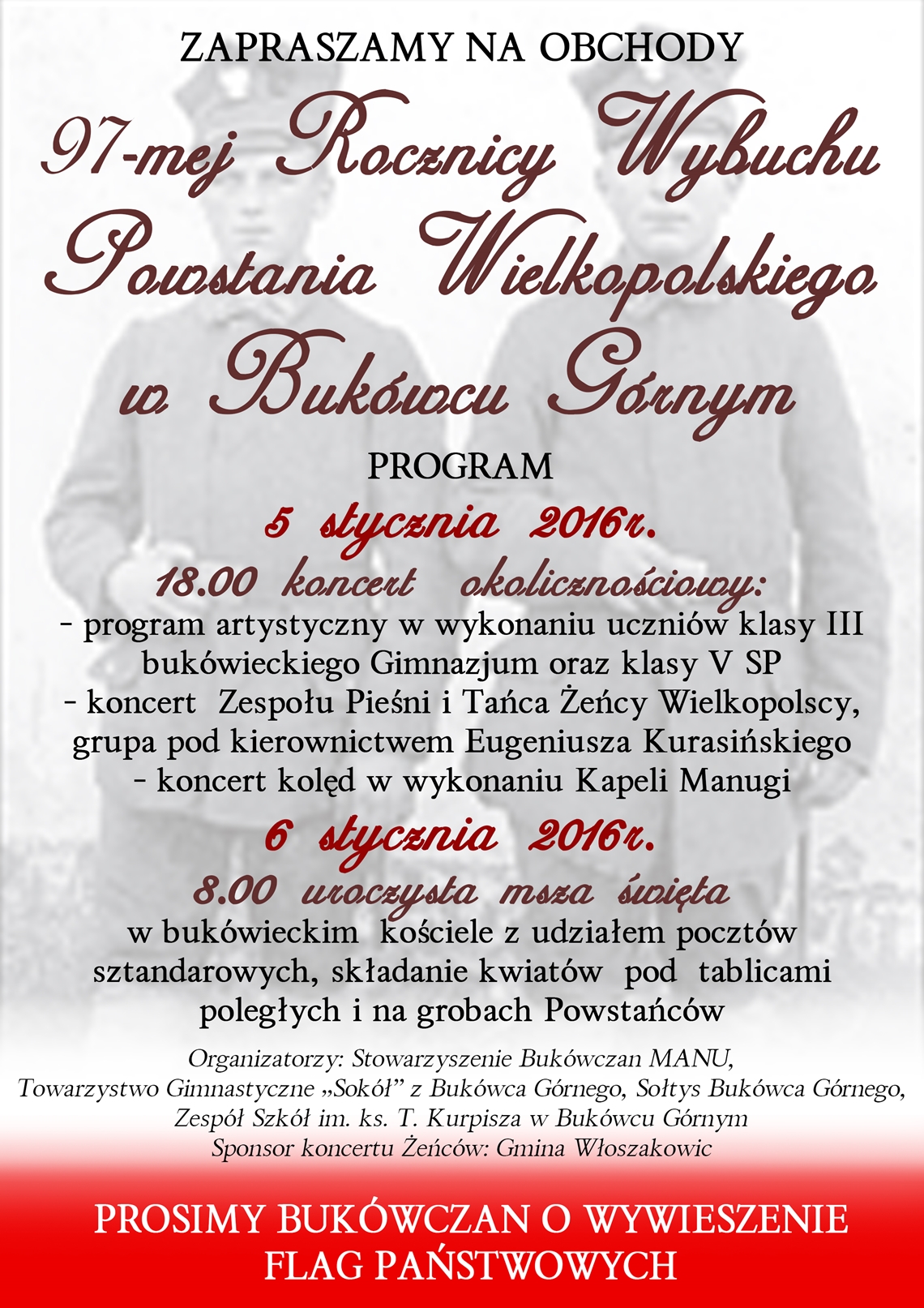 97 Rocznica wybuchu Powstania Wielkopolskiego