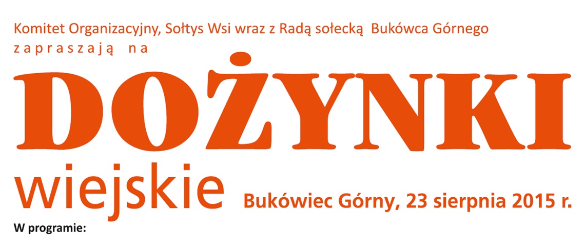 DOŻYNKI 2015 Zaproszenie