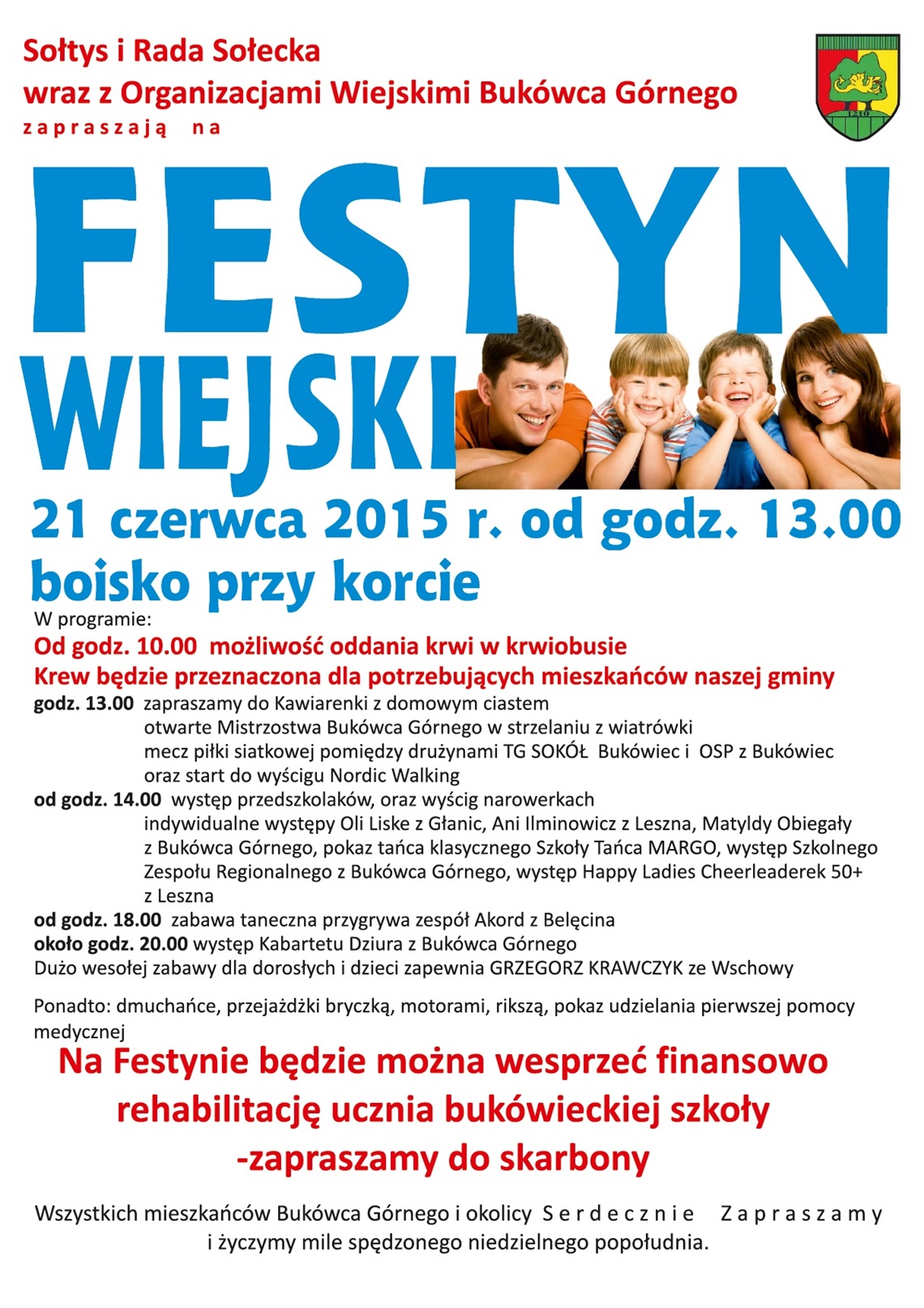 Festyn Wiejski 2015 zaproszenie