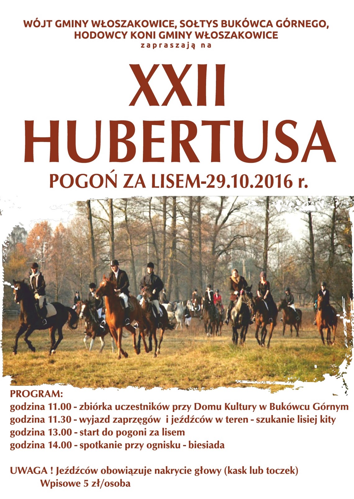 Hubertus 2016 - ZAPROSZENIE