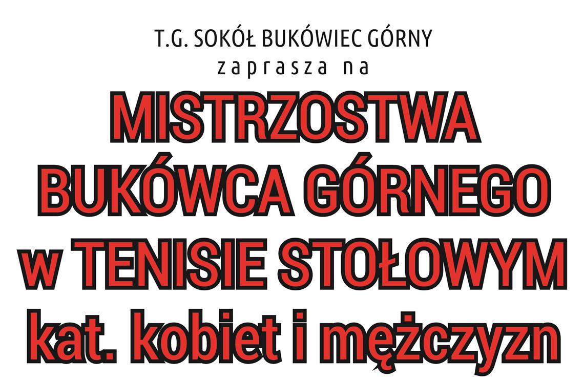 Mistrzostwa Bukówca w Tenisie Stołowym 2018