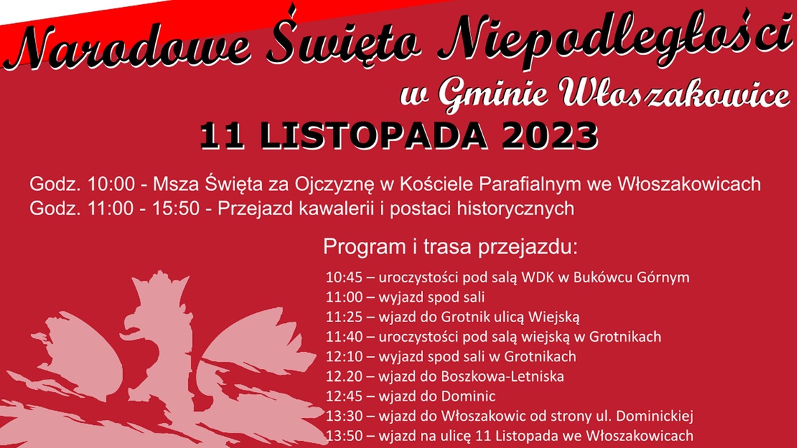 Święto Niepodległości 2023 - info