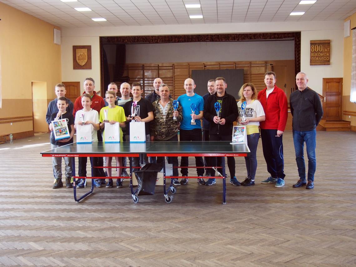 II mistrzostwa Bukówca w tenisie stołowym 2018