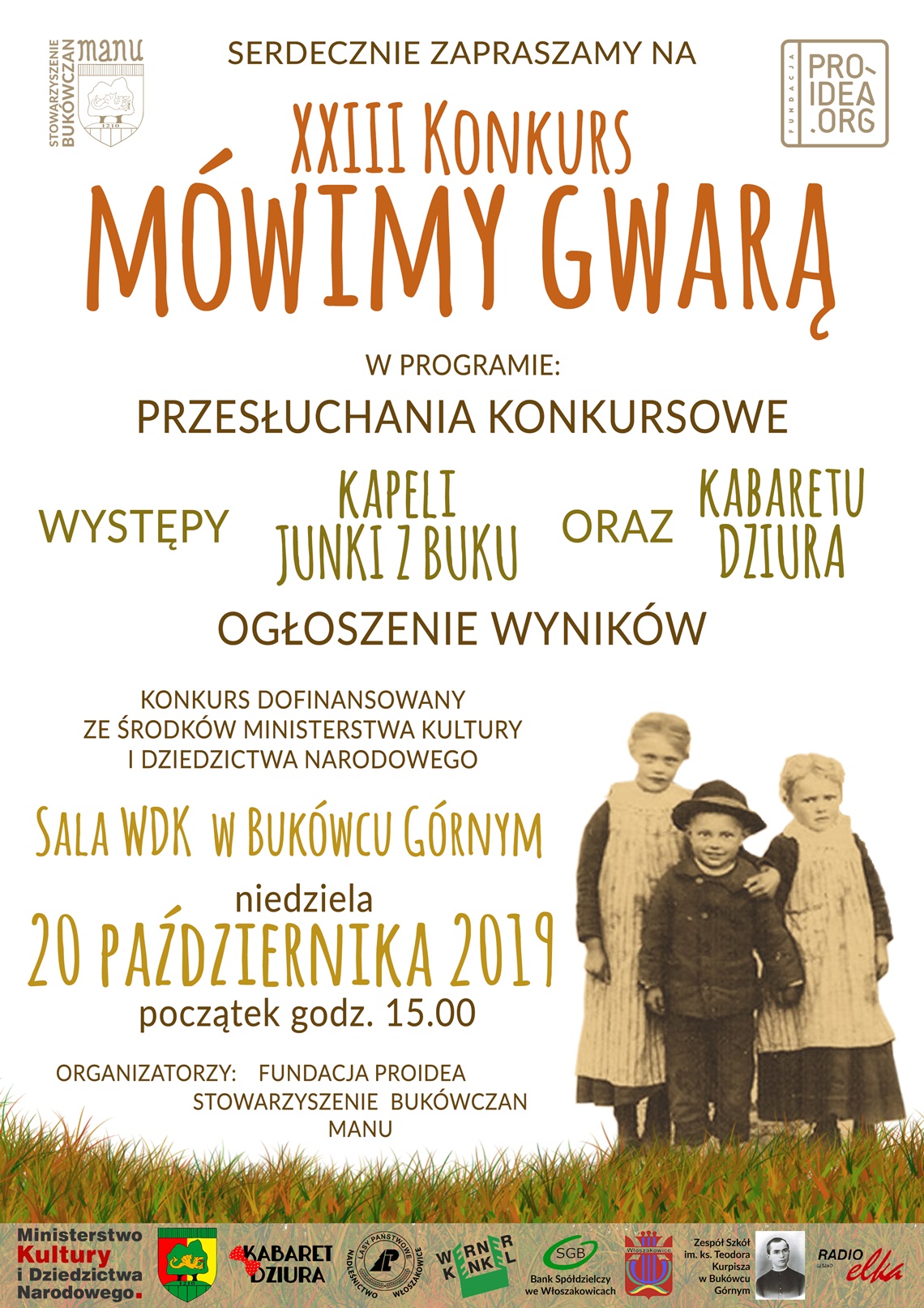 XXIII Konkurs Mówimy Gwarą - zaproszenie
