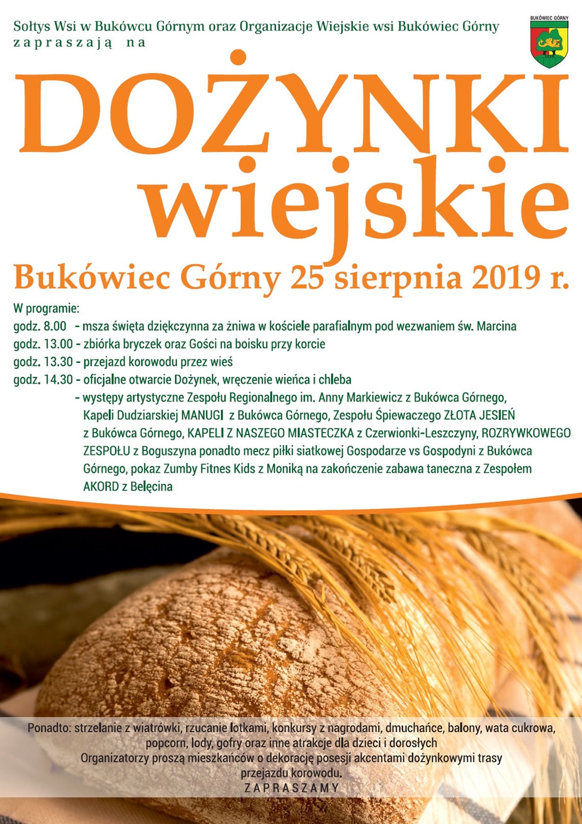 DOŻYNKI 2019 - zaproszenie